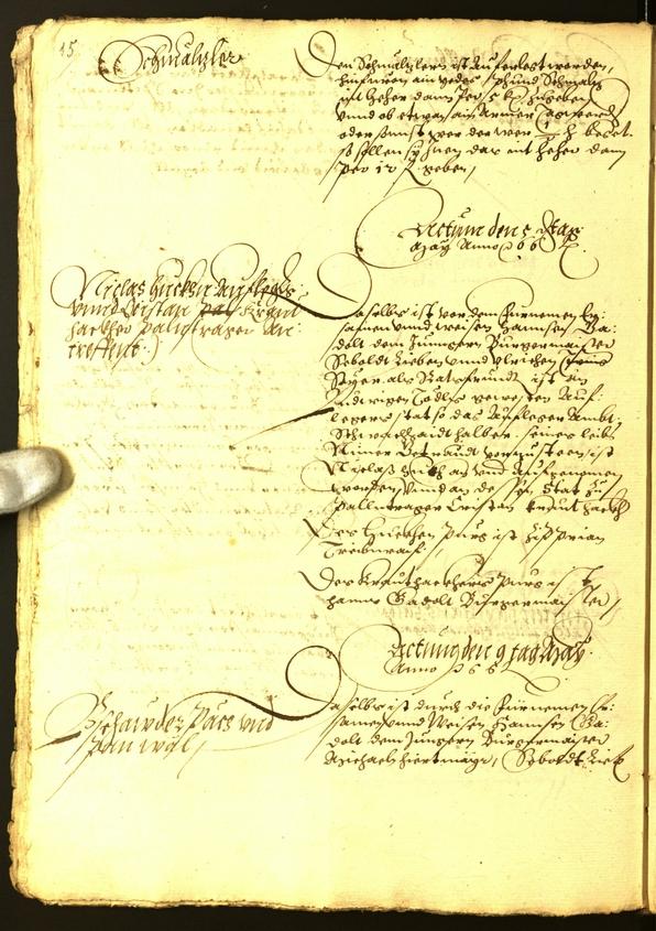 Civic Archives of Bozen-Bolzano - BOhisto Minutes of the council 1566 