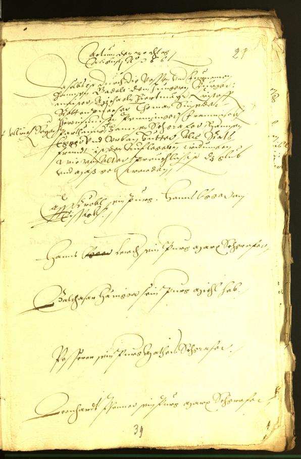 Stadtarchiv Bozen - BOhisto Ratsprotokoll 1566 