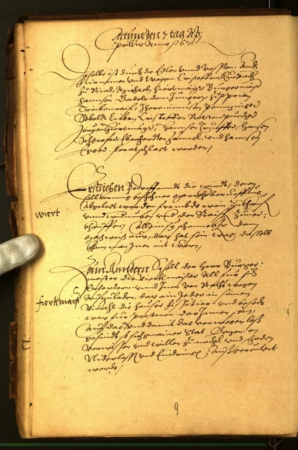 Civic Archives of Bozen-Bolzano - BOhisto Minutes of the council 1567 