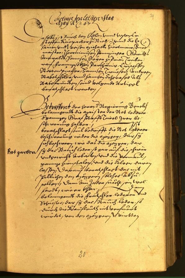 Civic Archives of Bozen-Bolzano - BOhisto Minutes of the council 1567 