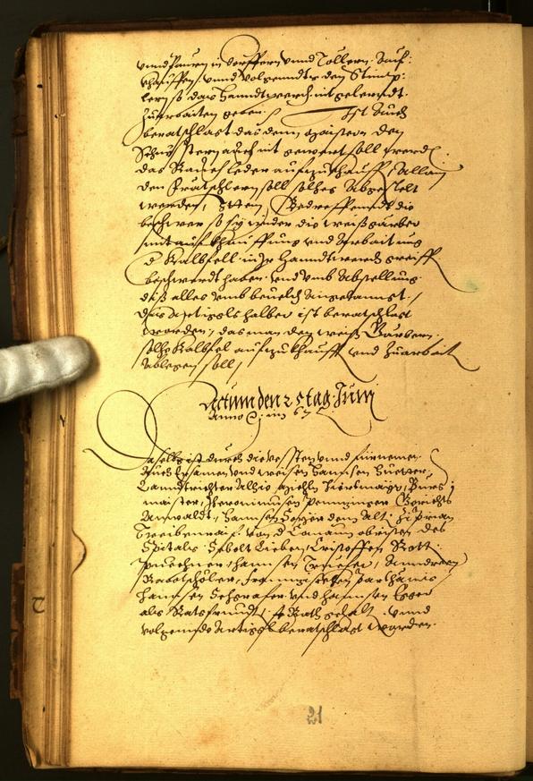 Civic Archives of Bozen-Bolzano - BOhisto Minutes of the council 1567 