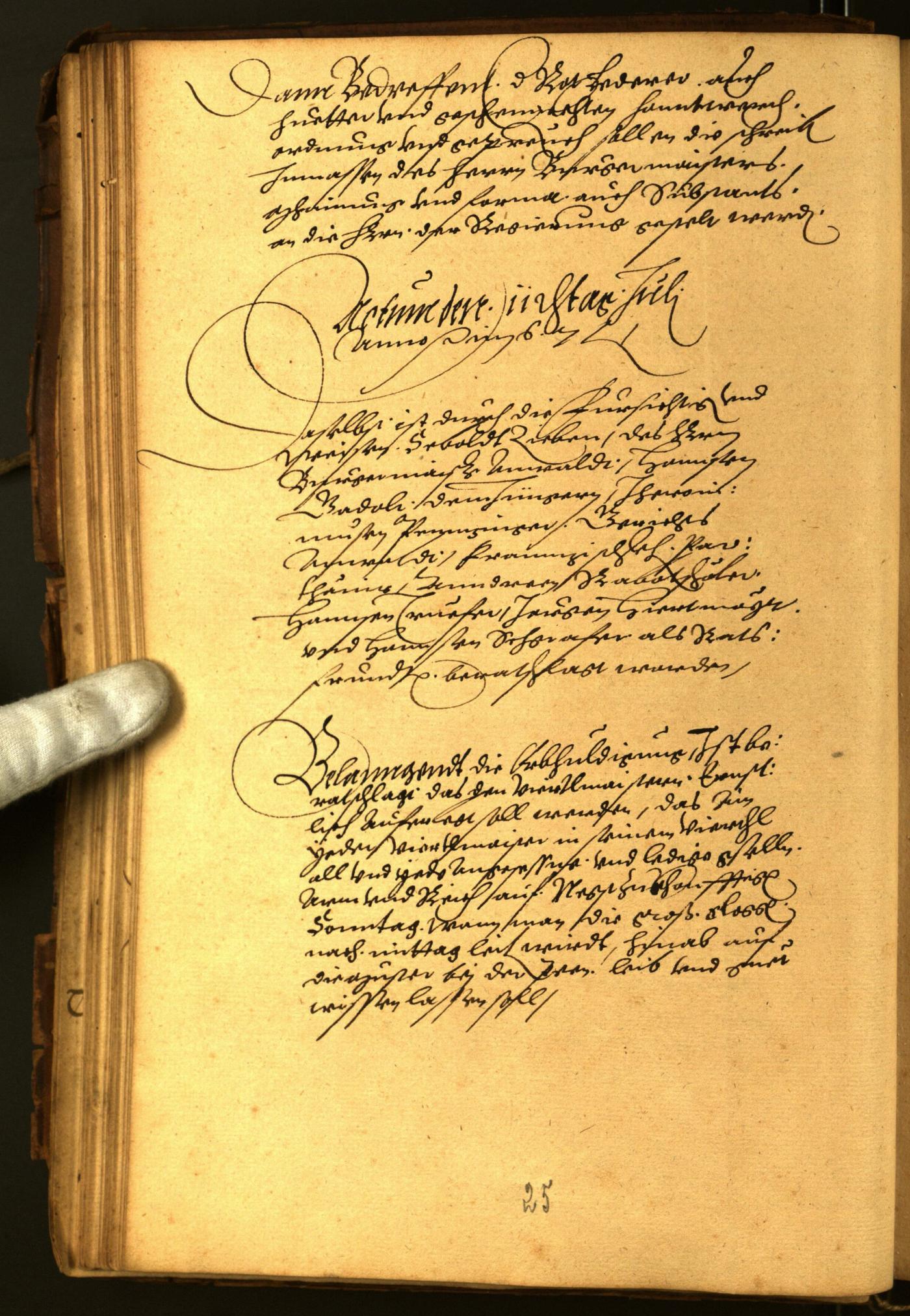 Civic Archives of Bozen-Bolzano - BOhisto Minutes of the council 1567 