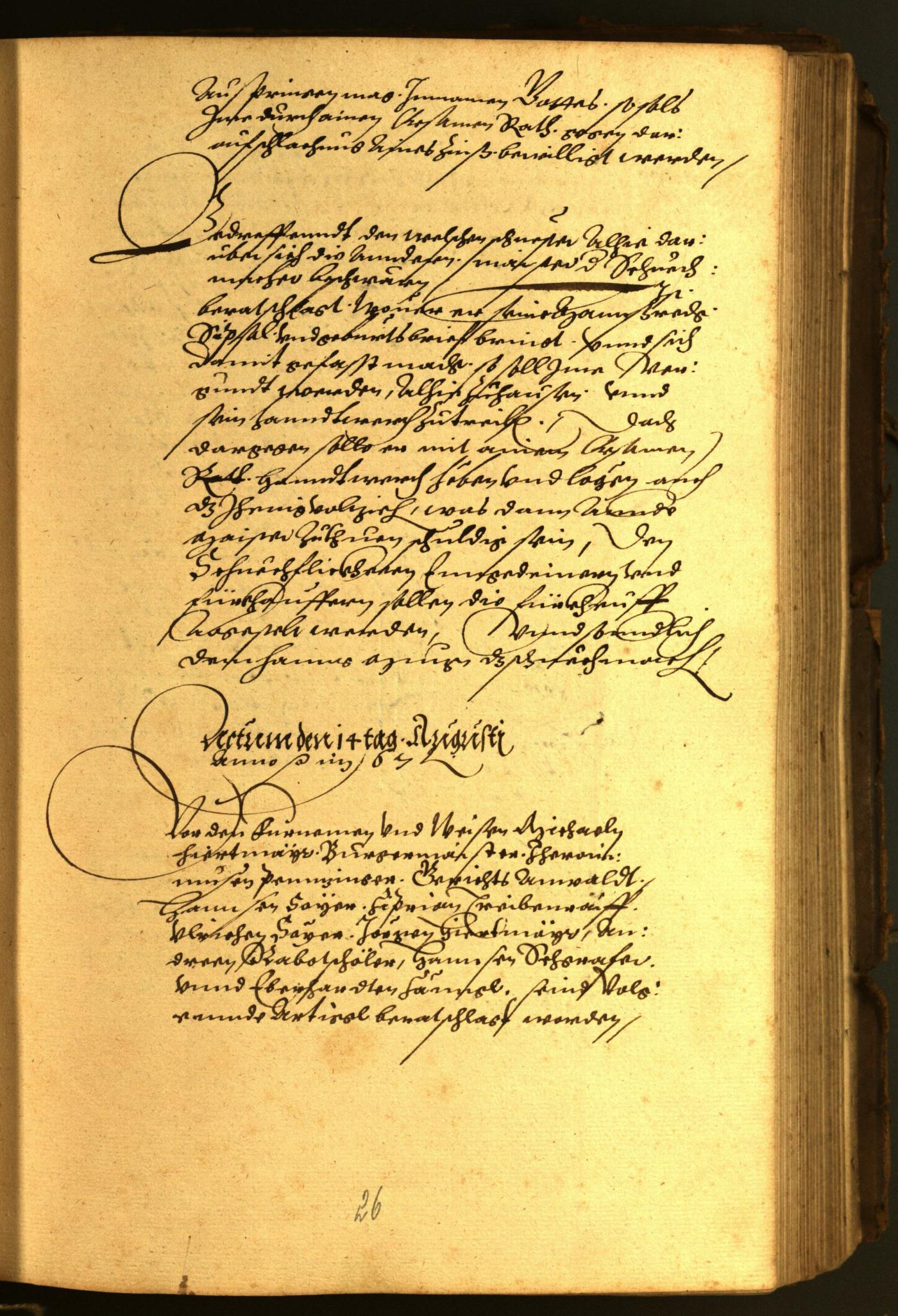 Stadtarchiv Bozen - BOhisto Ratsprotokoll 1567 