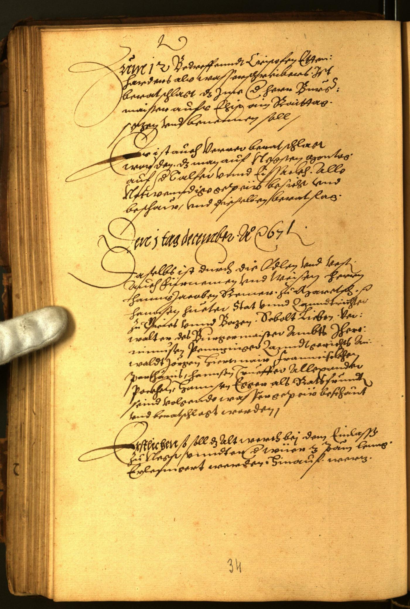 Civic Archives of Bozen-Bolzano - BOhisto Minutes of the council 1567 