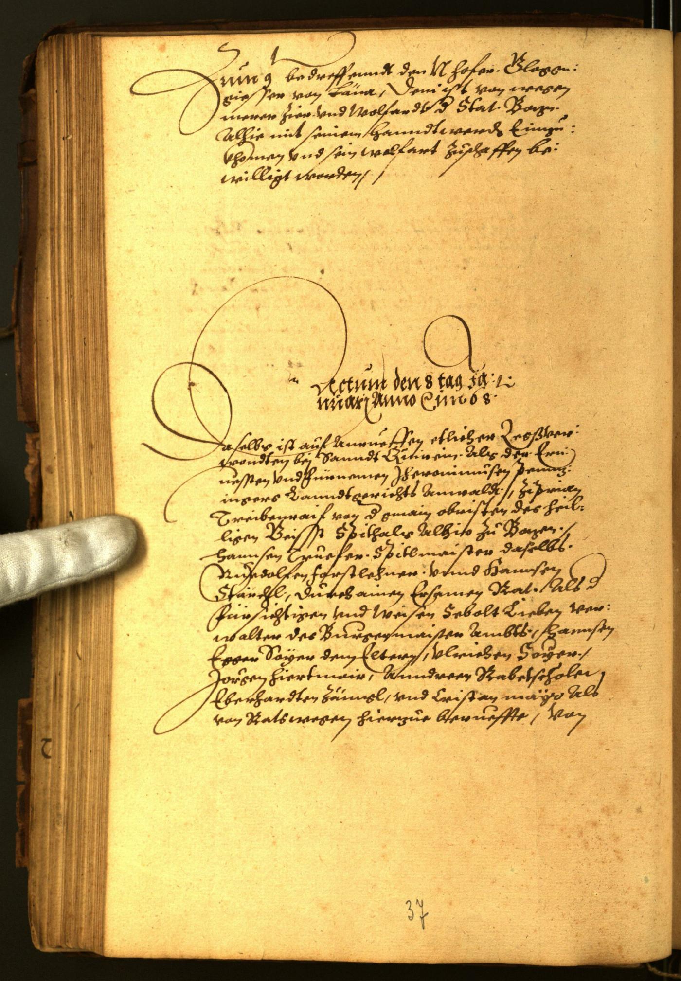 Civic Archives of Bozen-Bolzano - BOhisto Minutes of the council 1567 