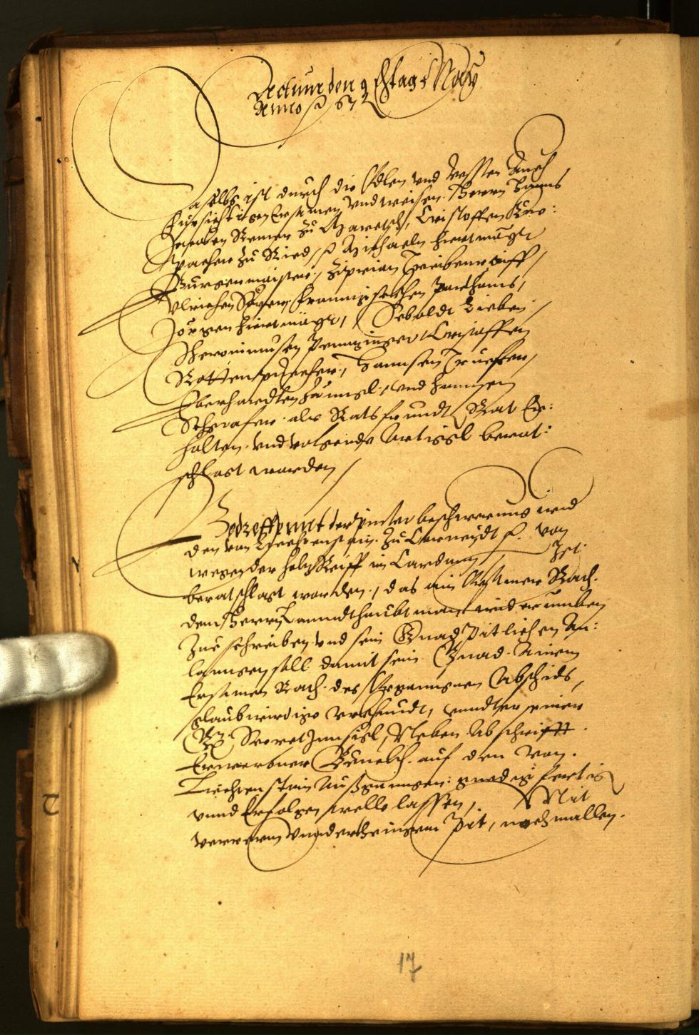 Civic Archives of Bozen-Bolzano - BOhisto Minutes of the council 1567 