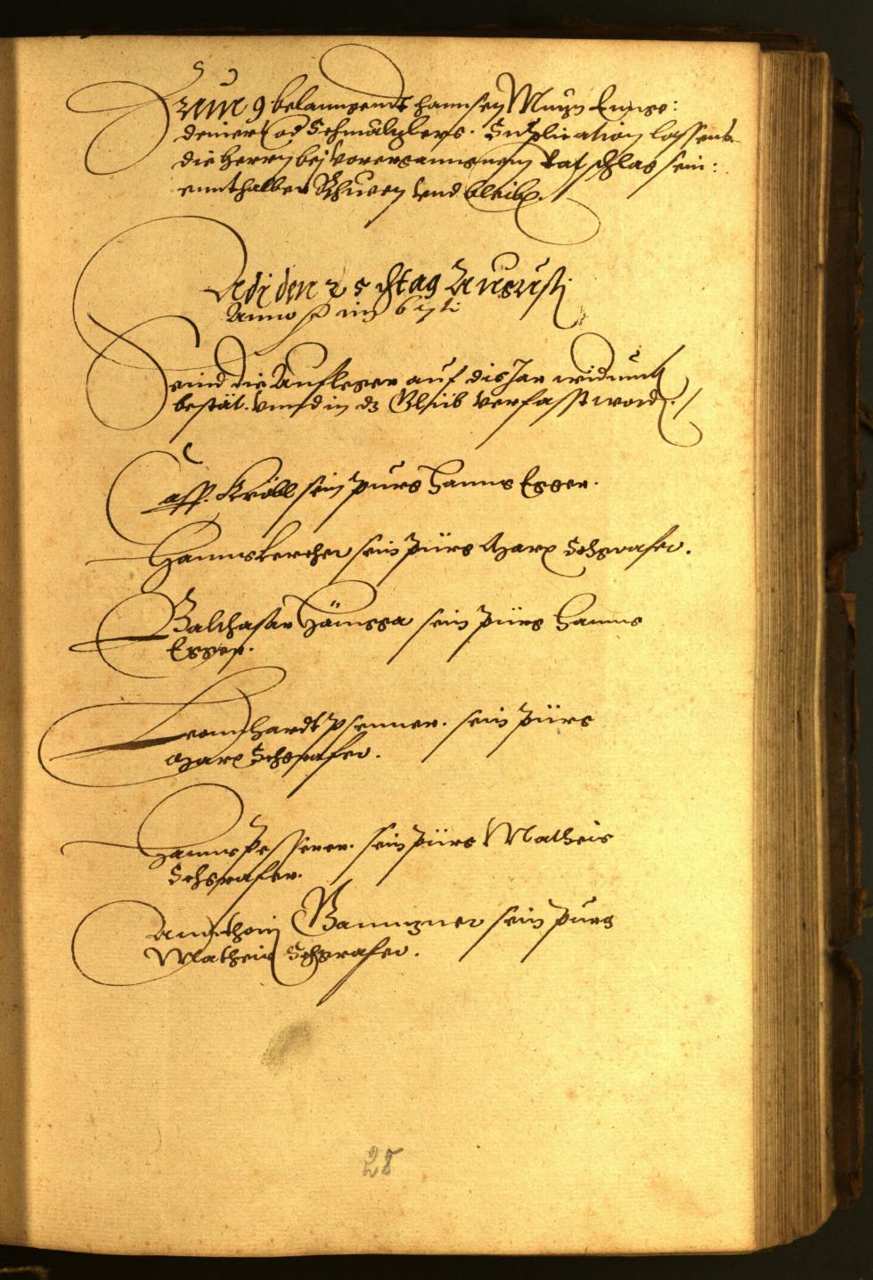 Stadtarchiv Bozen - BOhisto Ratsprotokoll 1567 