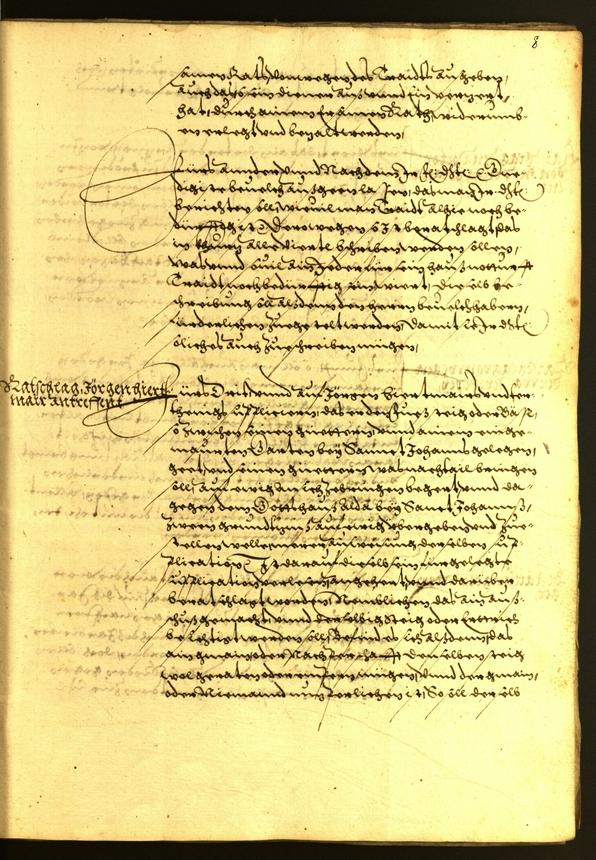 Stadtarchiv Bozen - BOhisto Ratsprotokoll 1571 