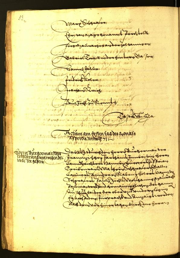 Civic Archives of Bozen-Bolzano - BOhisto Minutes of the council 1571 