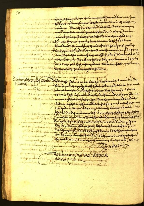 Stadtarchiv Bozen - BOhisto Ratsprotokoll 1571 