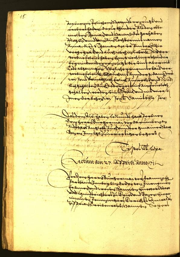 Stadtarchiv Bozen - BOhisto Ratsprotokoll 1571 