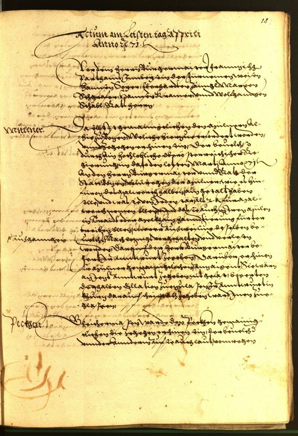 Archivio Storico della Città di Bolzano - BOhisto protocollo consiliare 1571 