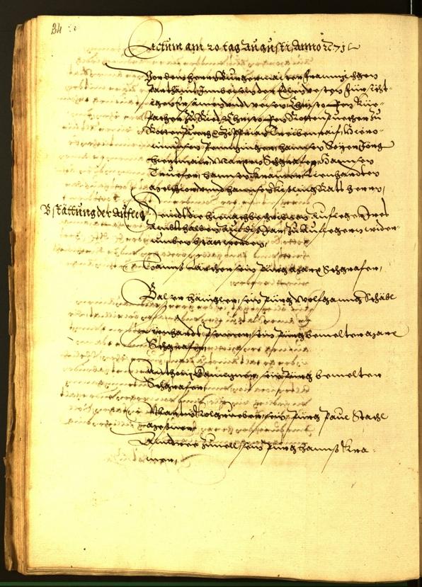 Stadtarchiv Bozen - BOhisto Ratsprotokoll 1571 