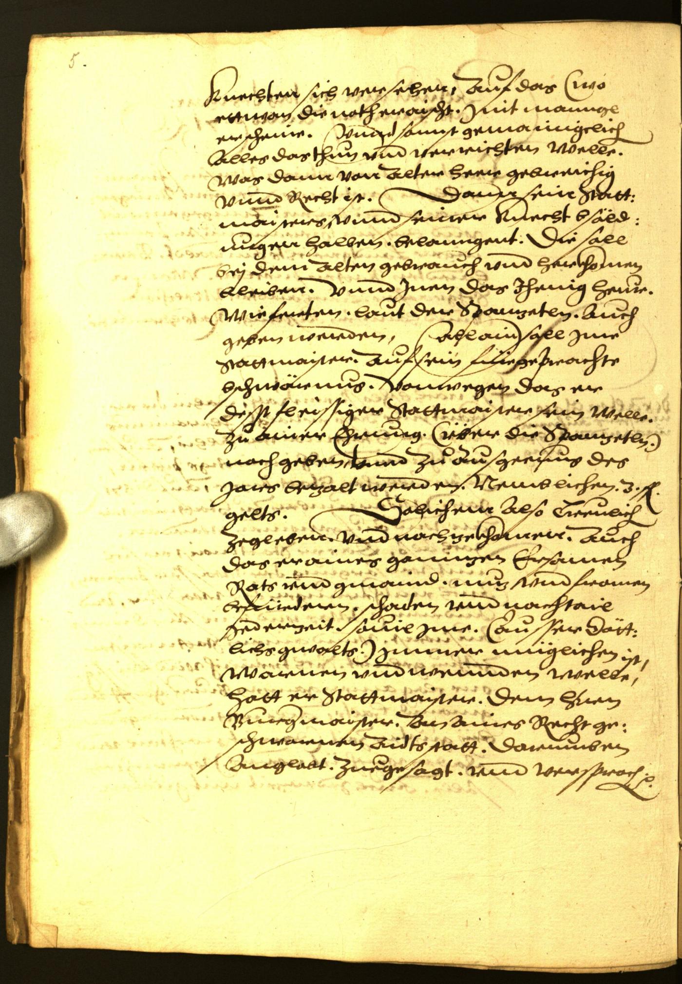 Stadtarchiv Bozen - BOhisto Ratsprotokoll 1571 