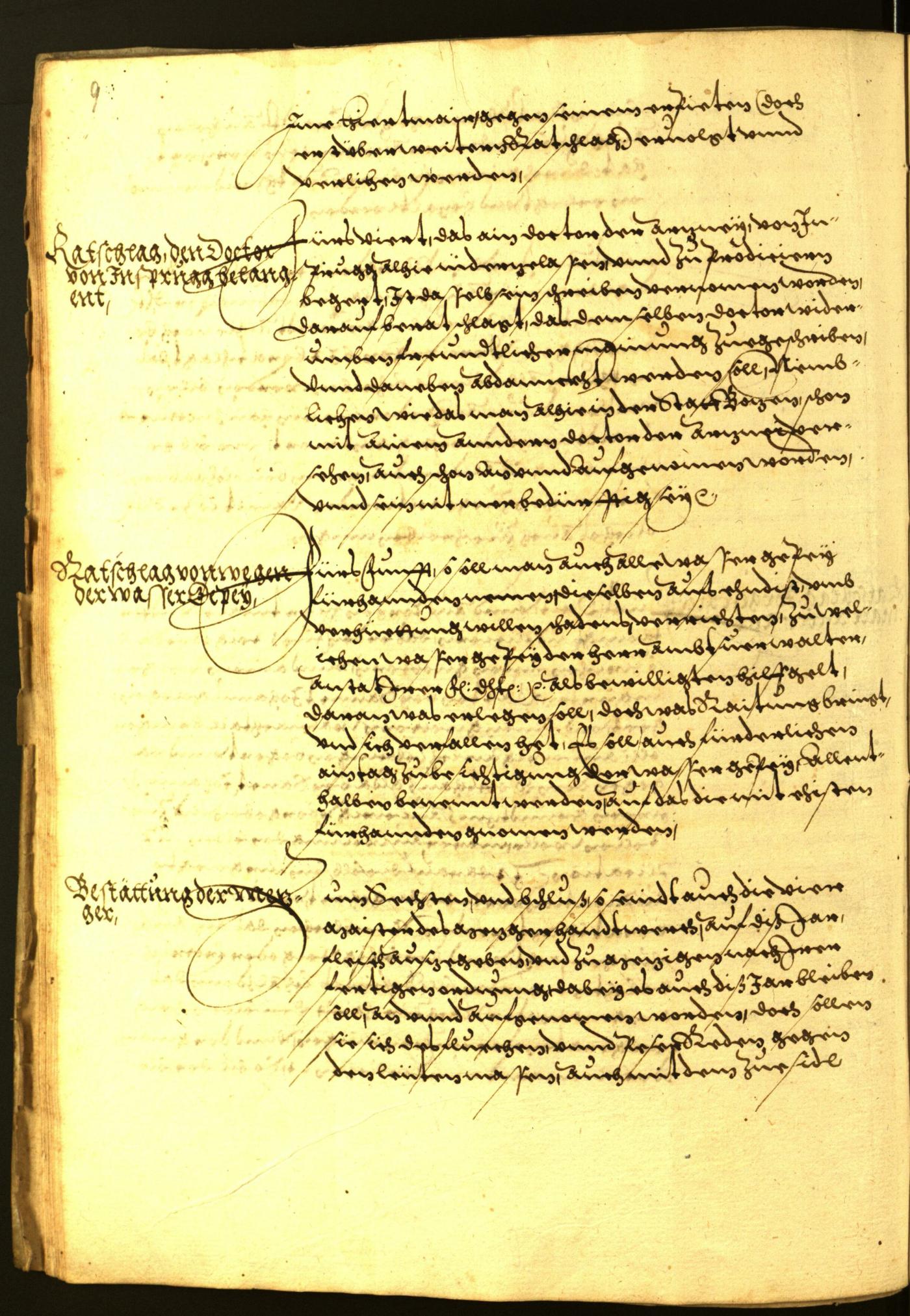 Stadtarchiv Bozen - BOhisto Ratsprotokoll 1571 