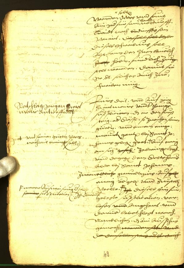 Stadtarchiv Bozen - BOhisto Ratsprotokoll 1571 