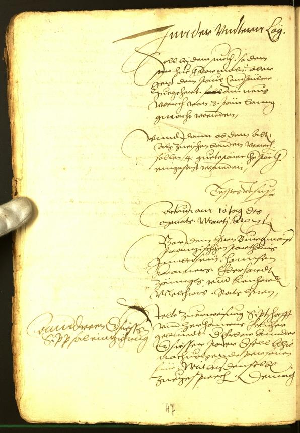 Stadtarchiv Bozen - BOhisto Ratsprotokoll 1571 