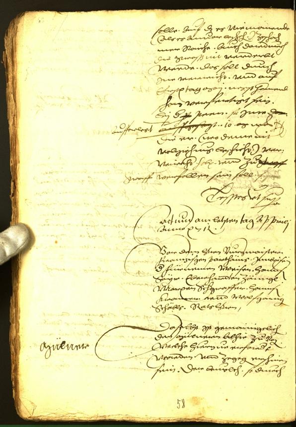 Stadtarchiv Bozen - BOhisto Ratsprotokoll 1571 