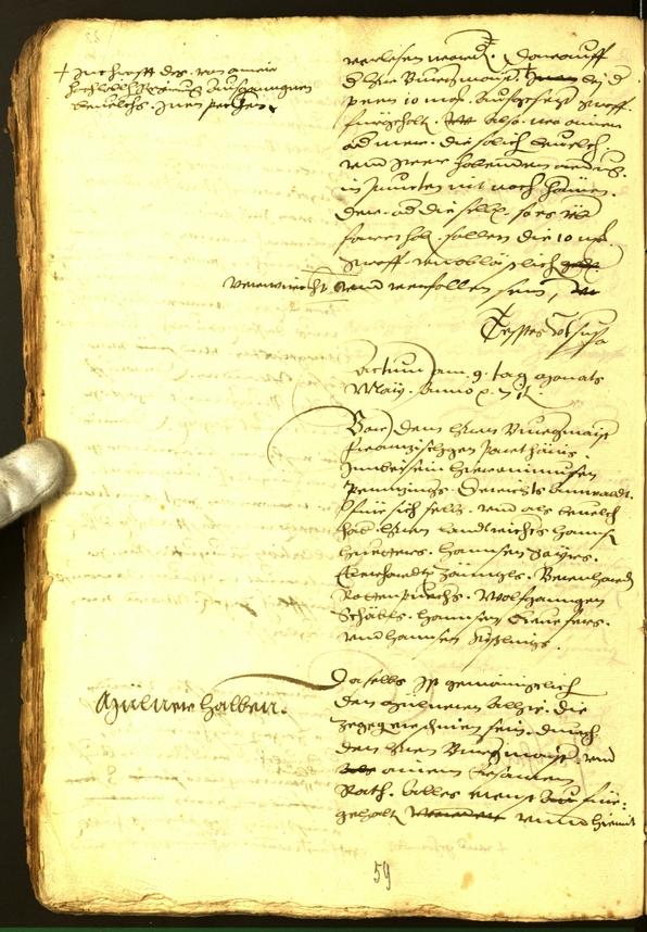 Stadtarchiv Bozen - BOhisto Ratsprotokoll 1571 