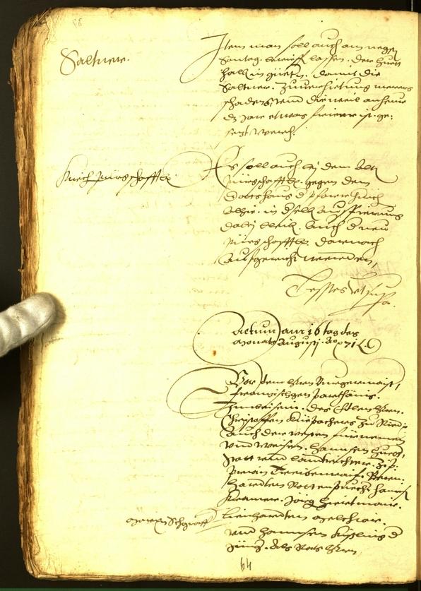 Archivio Storico della Città di Bolzano - BOhisto protocollo consiliare 1571 