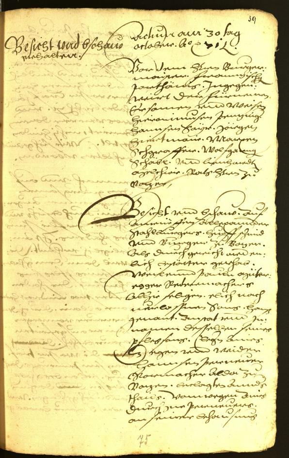 Civic Archives of Bozen-Bolzano - BOhisto Minutes of the council 1571 