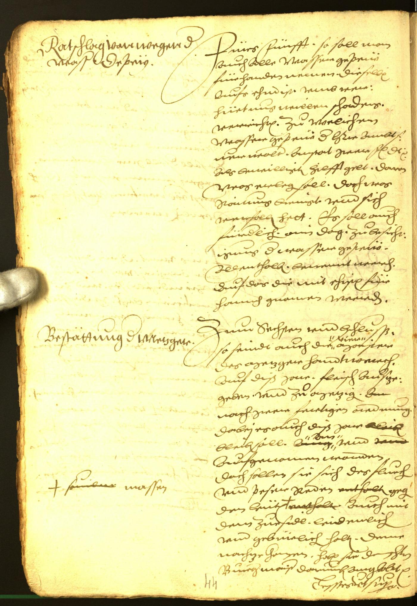 Stadtarchiv Bozen - BOhisto Ratsprotokoll 1571 