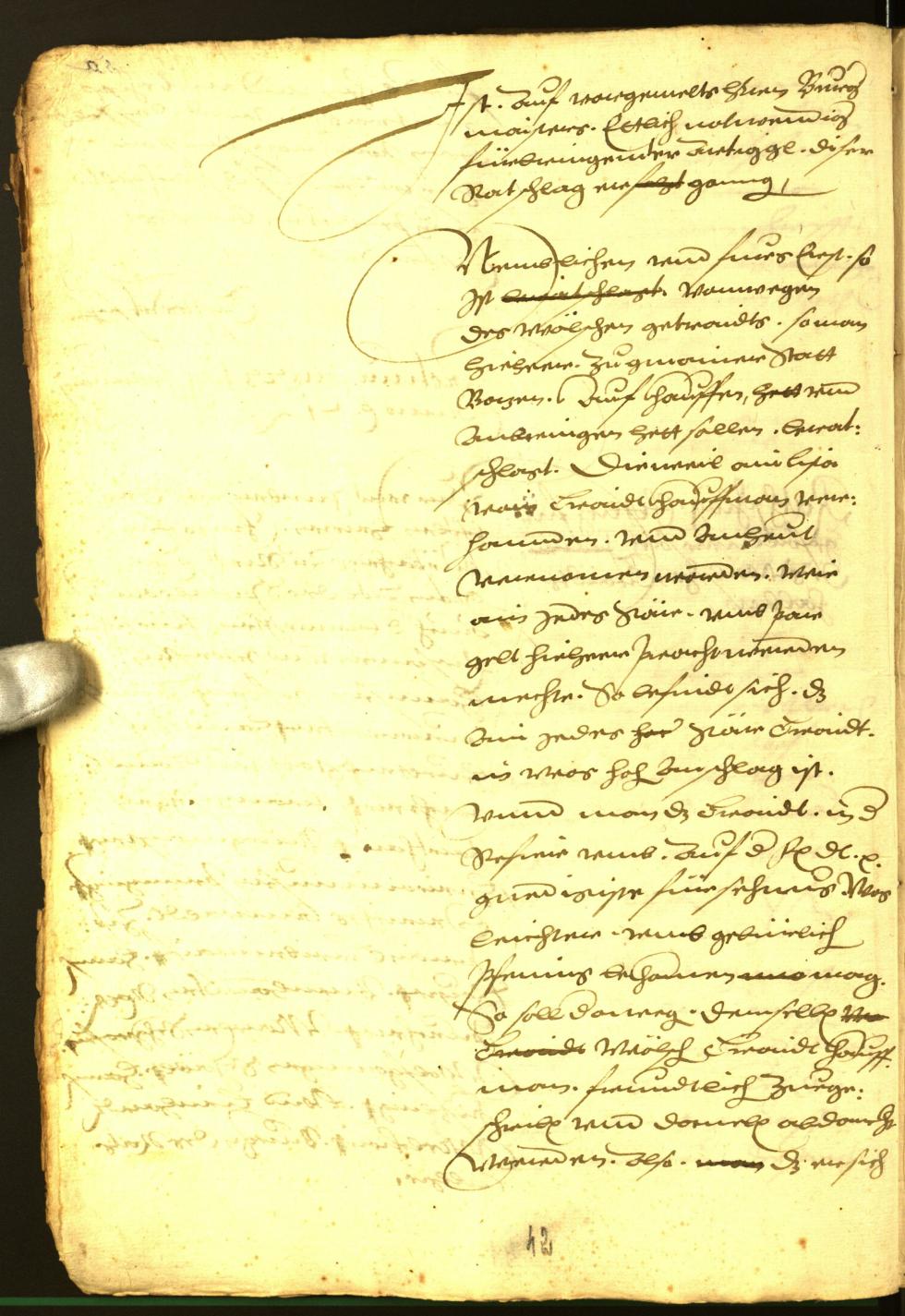 Stadtarchiv Bozen - BOhisto Ratsprotokoll 1571 