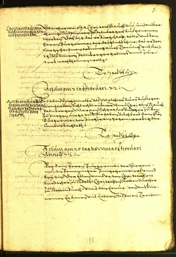 Stadtarchiv Bozen - BOhisto Ratsprotokoll 1572 