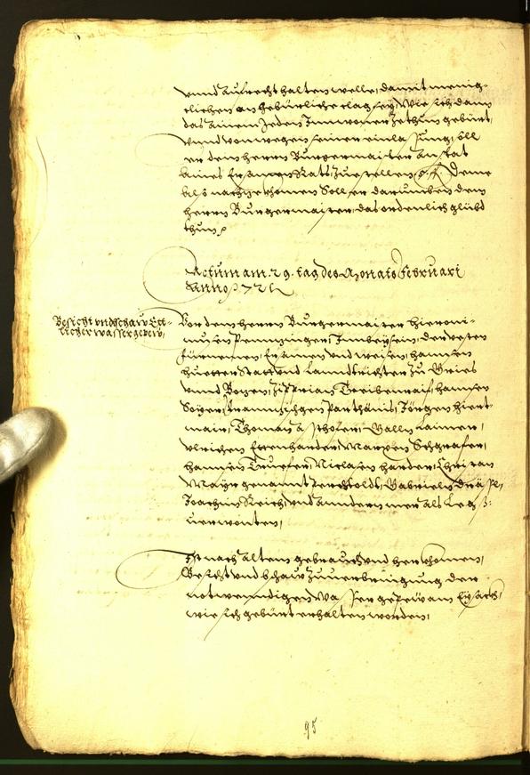 Stadtarchiv Bozen - BOhisto Ratsprotokoll 1572 