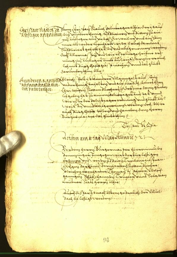 Civic Archives of Bozen-Bolzano - BOhisto Minutes of the council 1572 