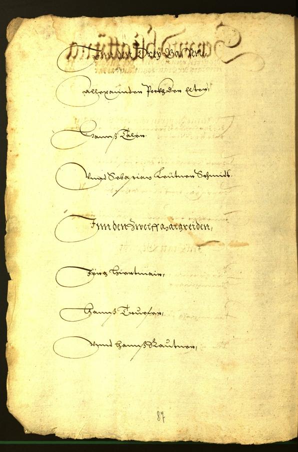 Stadtarchiv Bozen - BOhisto Ratsprotokoll 1572 