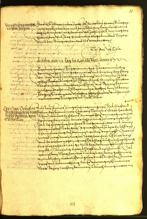 Civic Archives of Bozen-Bolzano - BOhisto Minutes of the council 1572 