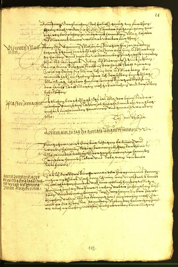 Civic Archives of Bozen-Bolzano - BOhisto Minutes of the council 1572 