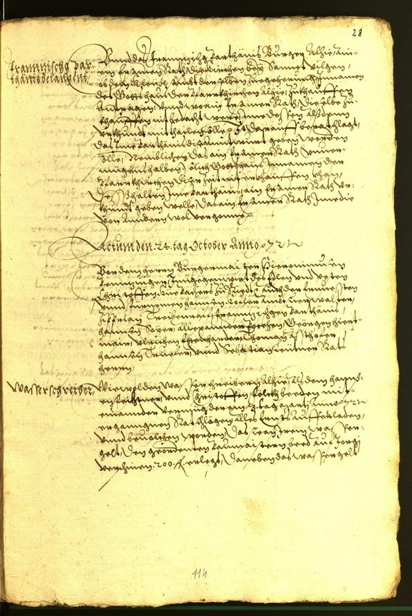 Civic Archives of Bozen-Bolzano - BOhisto Minutes of the council 1572 