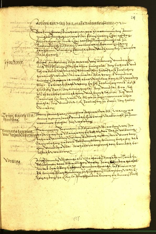 Civic Archives of Bozen-Bolzano - BOhisto Minutes of the council 1572 