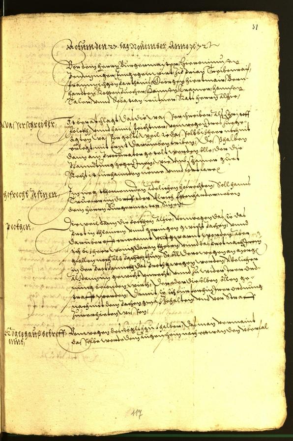 Civic Archives of Bozen-Bolzano - BOhisto Minutes of the council 1572 