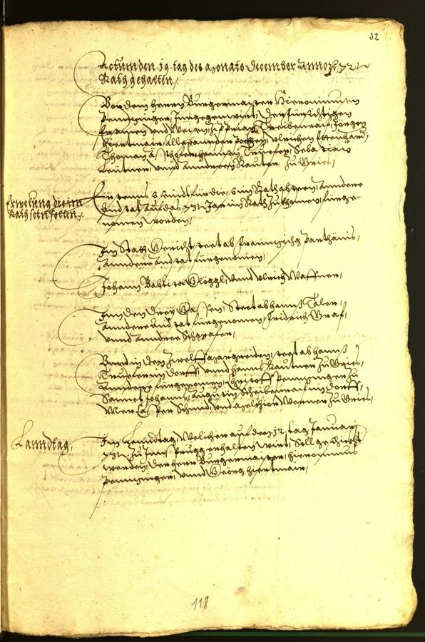 Civic Archives of Bozen-Bolzano - BOhisto Minutes of the council 1572 