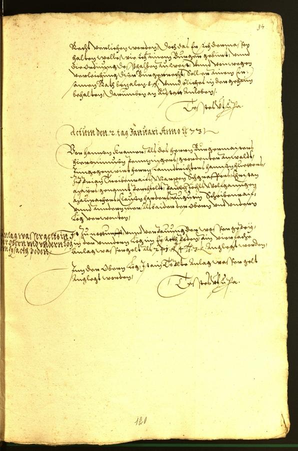 Stadtarchiv Bozen - BOhisto Ratsprotokoll 1572 