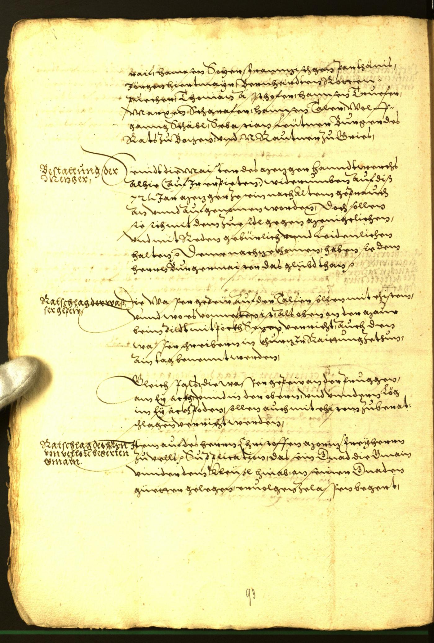 Civic Archives of Bozen-Bolzano - BOhisto Minutes of the council 1572 