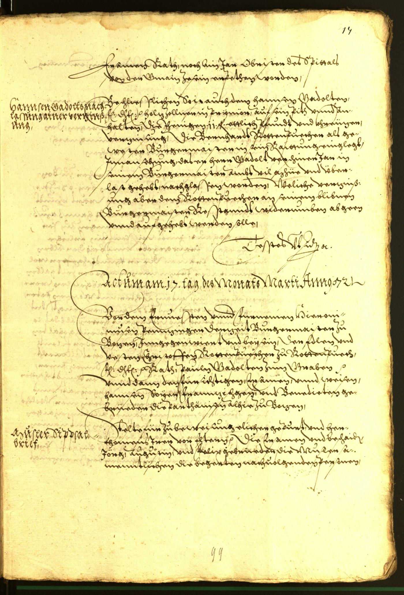 Archivio Storico della Città di Bolzano - BOhisto protocollo consiliare 1572 