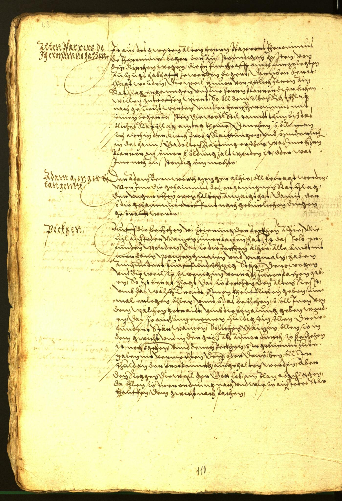 Stadtarchiv Bozen - BOhisto Ratsprotokoll 1572 