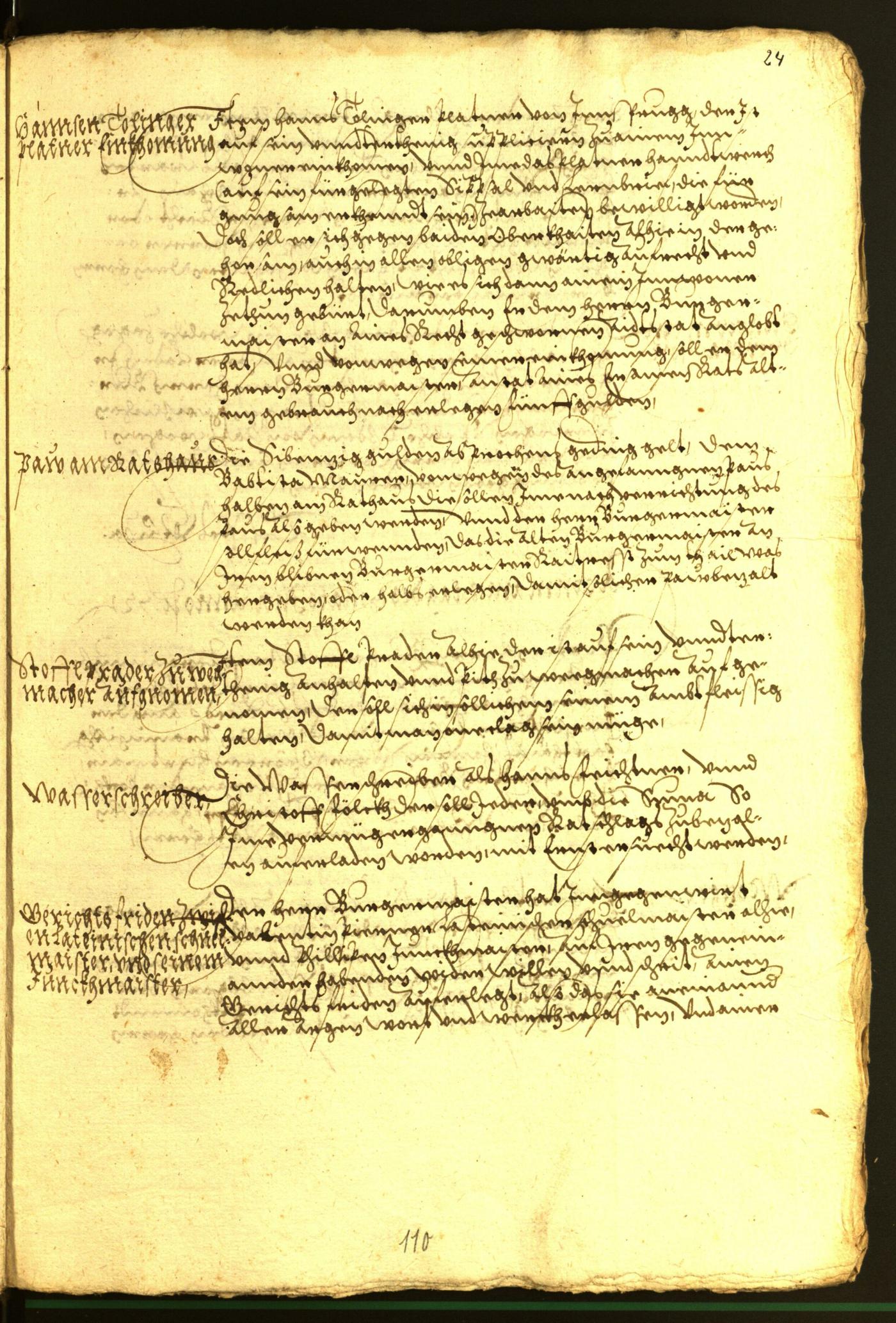 Civic Archives of Bozen-Bolzano - BOhisto Minutes of the council 1572 