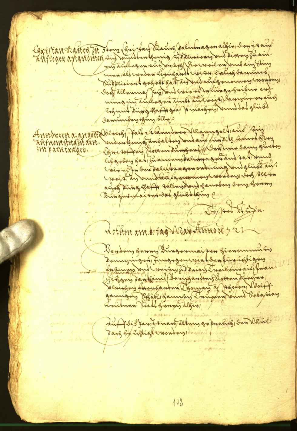 Archivio Storico della Città di Bolzano - BOhisto protocollo consiliare 1572 