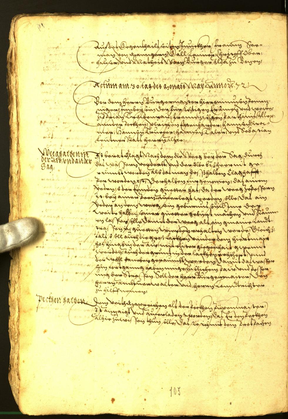 Civic Archives of Bozen-Bolzano - BOhisto Minutes of the council 1572 