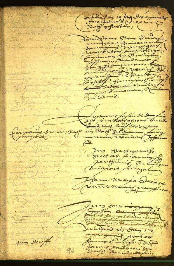 Stadtarchiv Bozen - BOhisto Ratsprotokoll 1572 