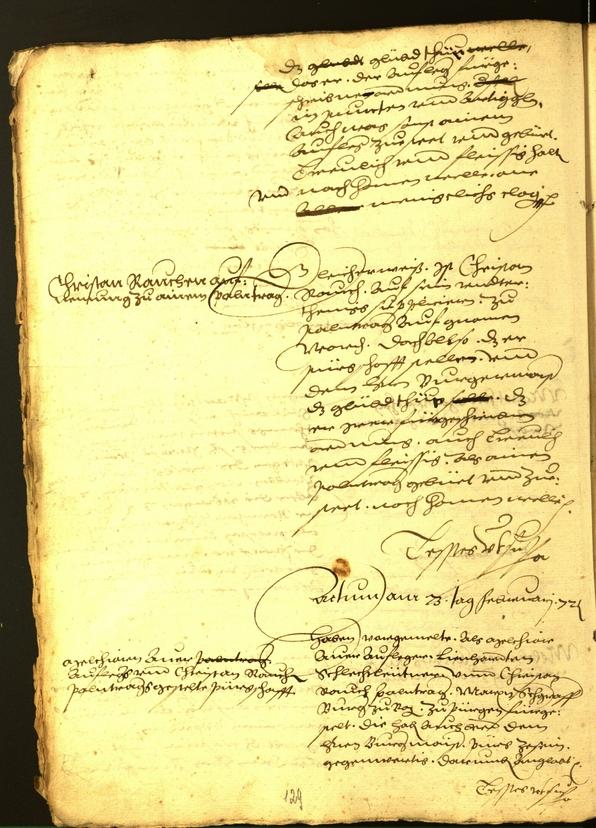 Stadtarchiv Bozen - BOhisto Ratsprotokoll 1572 