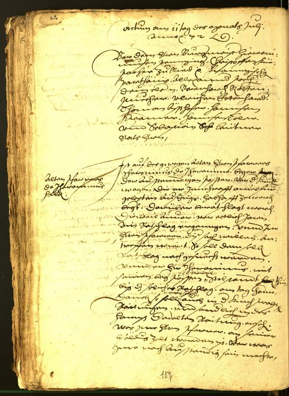 Civic Archives of Bozen-Bolzano - BOhisto Minutes of the council 1572 