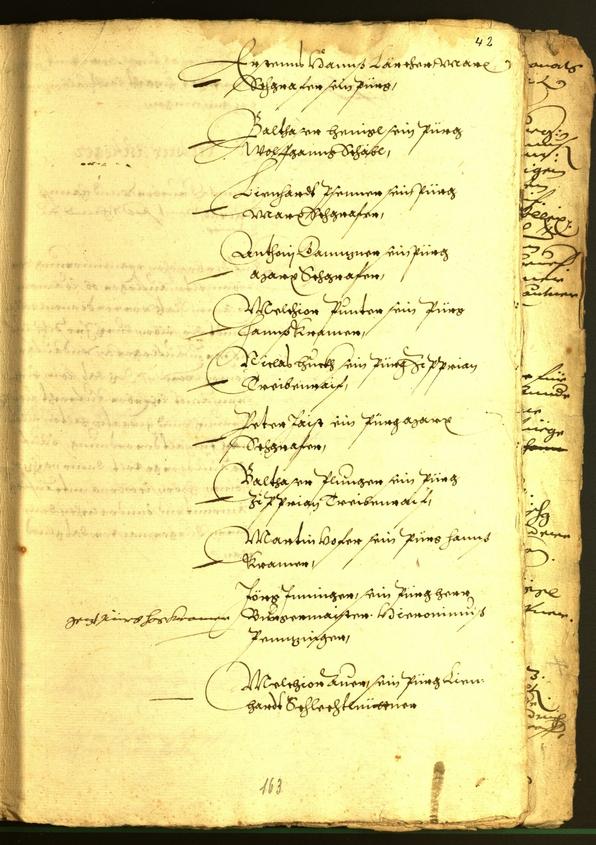 Stadtarchiv Bozen - BOhisto Ratsprotokoll 1572 