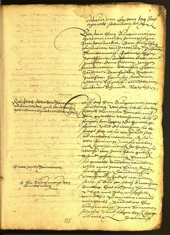 Stadtarchiv Bozen - BOhisto Ratsprotokoll 1572 