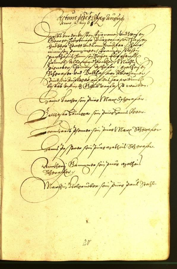 Stadtarchiv Bozen - BOhisto Ratsprotokoll 1568/69 